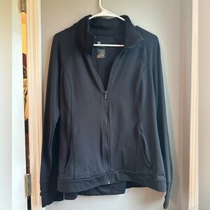 Women’s Black Athletic Full Zip-up